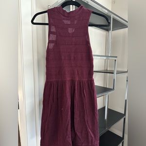 American eagle maroon sweater dress